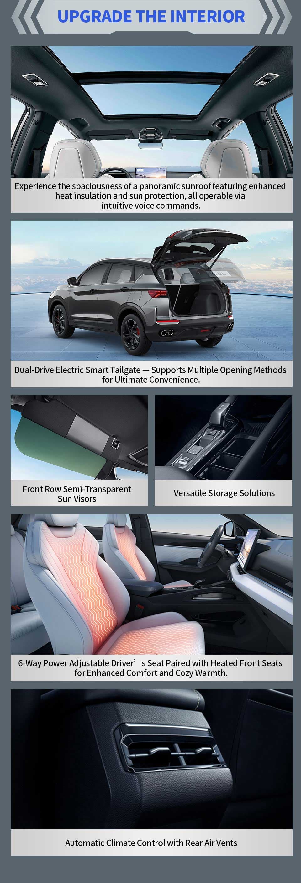 Geely Binyue L interior and dashboard