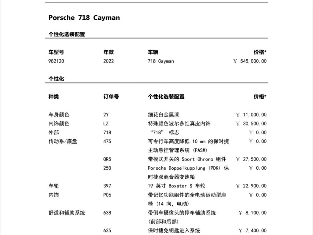 Porsche Porsche 718 2022 Cayman 2.0T 2023 - thumbnail 3