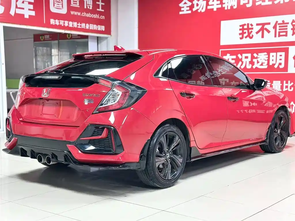 Honda Honda Civic 2021 Hatchback 220TURBO CVT潮酷控  Wait, let me correct that - "潮酷控" is not an internationally accepted model name. The proper international model name would be:  Honda Civic 2021 Hatchback 220TURBO CVT 2023 - thumbnail 6