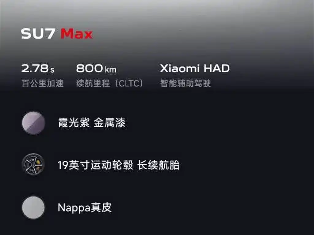 Xiaomi Motors Xiaomi SU7 2024 AWD Ultra-Long Range Intelligent Driving Max Edition 2026 - thumbnail 5